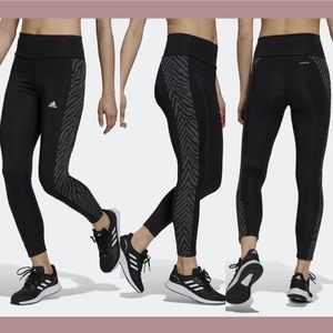 NWT Adidas [ XS ]‎ Designed to Move High-Rise Sport Zebra 7/8 Tights